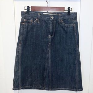 Gap dark denim skirt